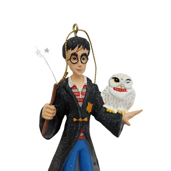 Harry Potter Wand & Hedwig Owl Kurt Adler 2000 & Plush Ornament - Picture 4 of 8